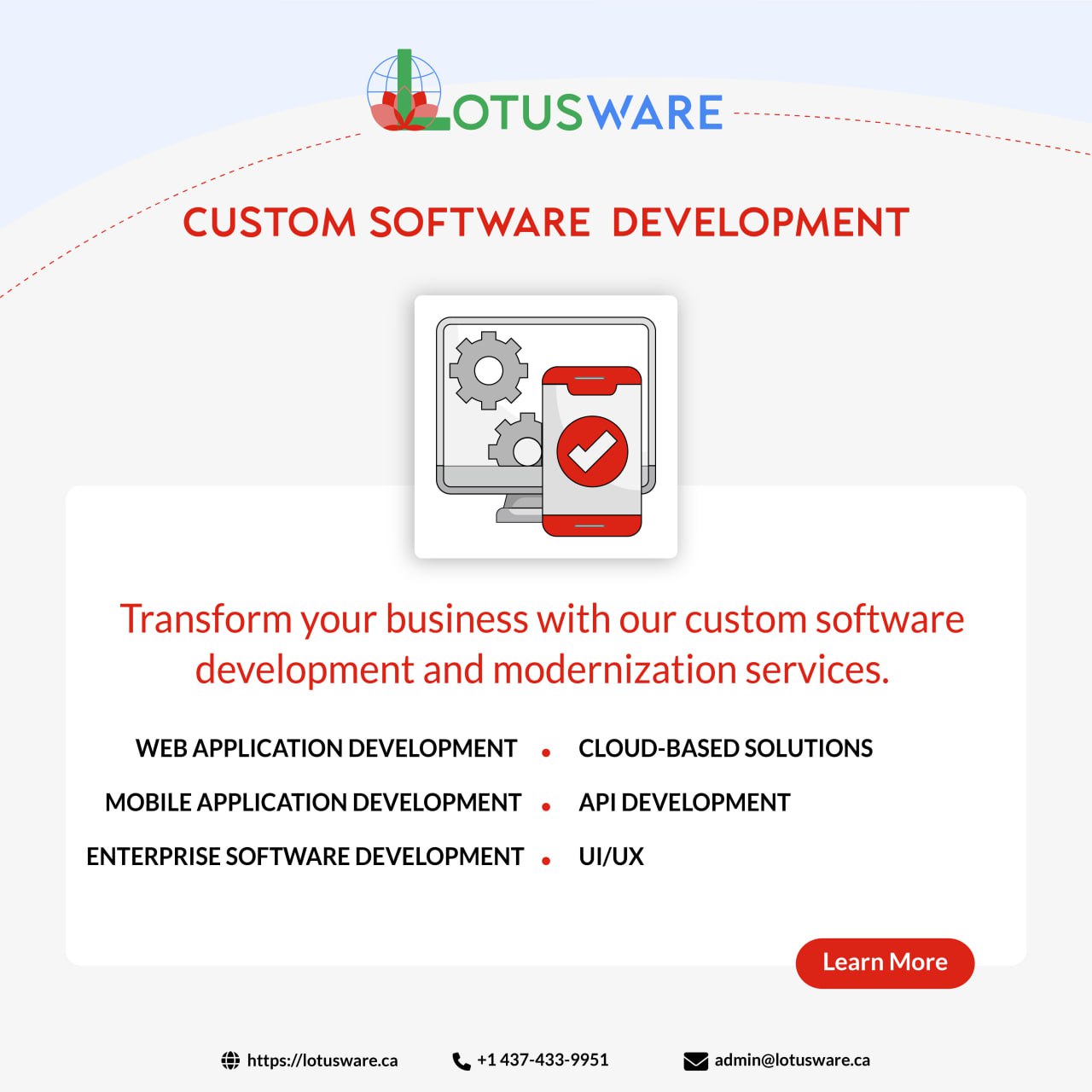 Lotusware Inc., Custom Software Development